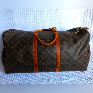 Authentic vintage Louis Vuitton Keepall 60 duffle travel bag luggage overnight